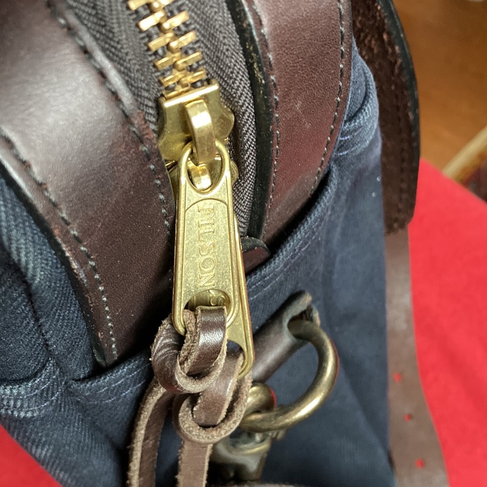 Filson Rugged Twill Original Briefcase - Navy - Picture 2 of 11